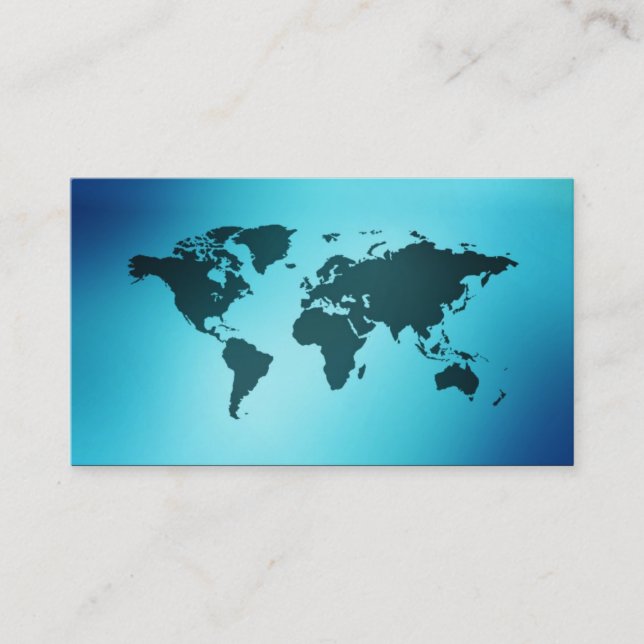 Vieux globe de carte de cartes de visite (Devant)