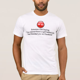 Vieux jeu d'énonciation -- Le T-shirt officiel du