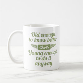 "Vieux & Jeunes" nom personnalisé tasses