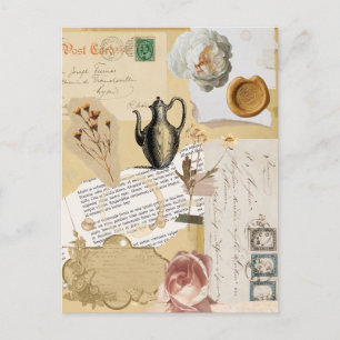 Vieux journaux Victorian époque carte postale vint