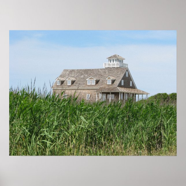 Vieux Lifesaving Station Outer Banks NC Poster (Devant)