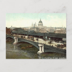 Vieux Londres Carte postale - Blackfriars Bridge
