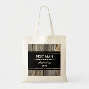 Vieux MEILLEUR sac fourre-tout noir en bois à