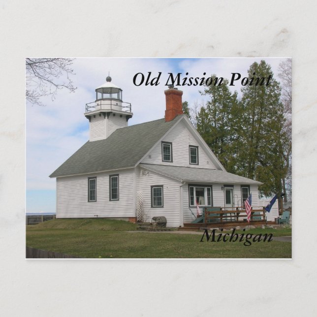 Vieux Mission Point Light, MI Cartes postales (Devant)