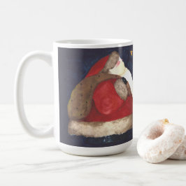 Vieux Monde Père Noël Mug - Bleu