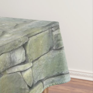 Vieux motif de mur en pierre, nappe rustique