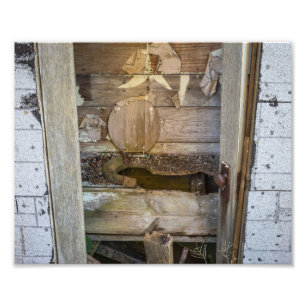 Vieux Outhouse - Photographie Imprimer