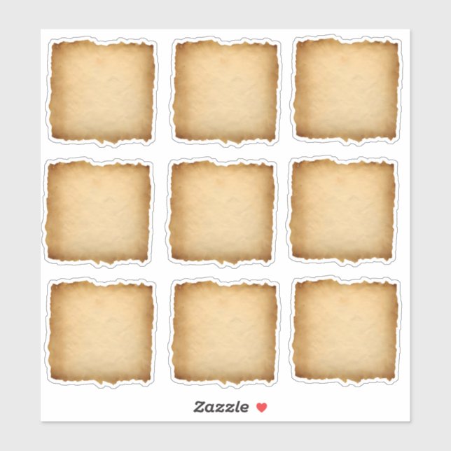 Vieux papier rustique étiquette artisanal (Feuille)