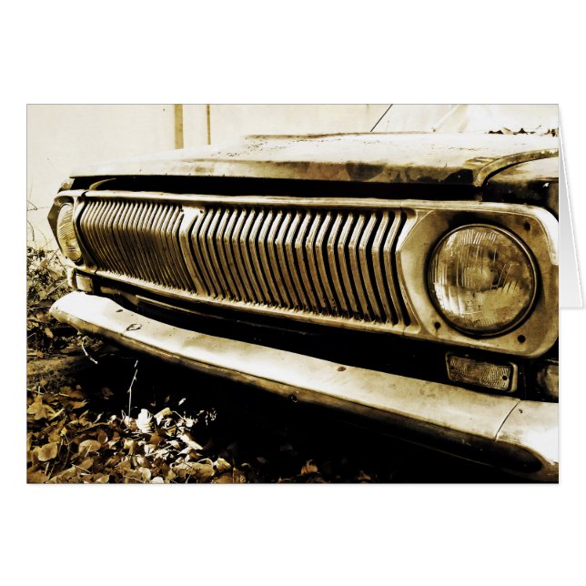 Vieux phares de voiture classique (Devant horizontal)