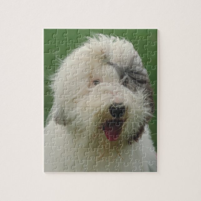 Vieux puzzle anglais de chien de chien de berger (Vertical)