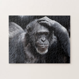 Vieux puzzle photo de Chimpanzé