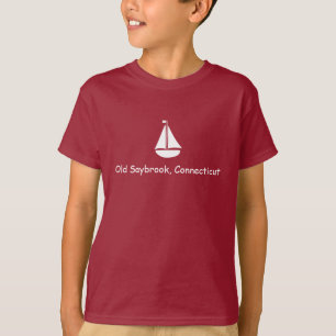 VIEUX SAYBROOK CONNECTICUT AVEC T-shirt BATEAU À