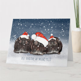Vieux Sleepy, mais affamé Hippopotame Carte de Noë