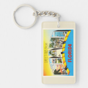 Vieux souvenir de Vintage voyage de Miami la