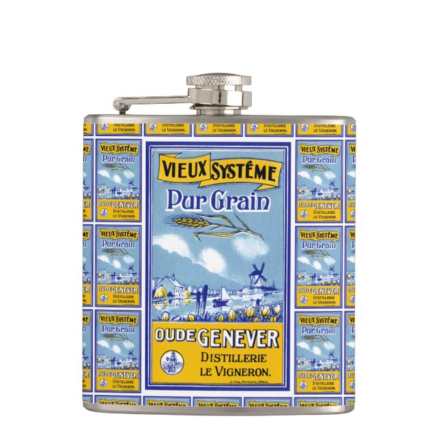 Vieux Systeme Pur Grain Flachmann (Vorderseite)