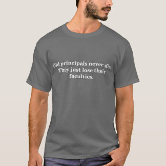 Vieux T-shirt d'obscurité de principaux