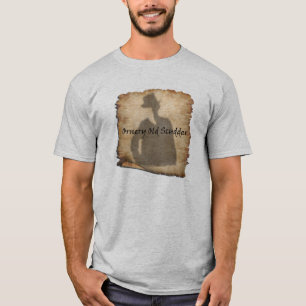 Vieux T-shirt méchant de silhouette de Scudder