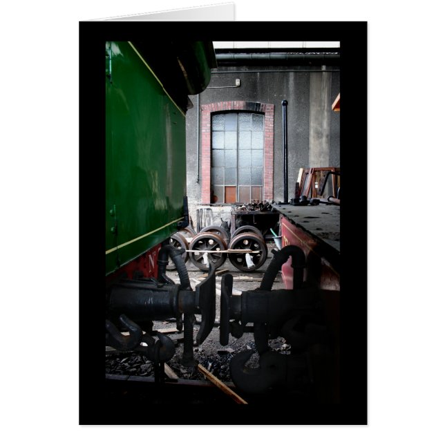 Vieux train à vapeur Le Mastrou Carte de cour ferr (Devant)