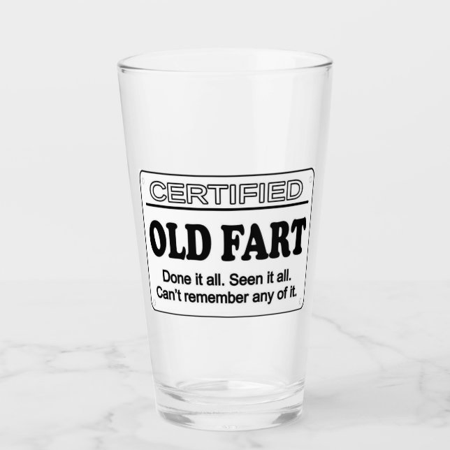 Vieux verre à boire (Devant)