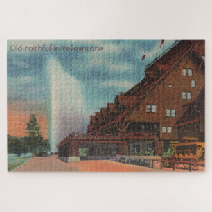 Vieux Yellowstone Foi Grand Puzzle