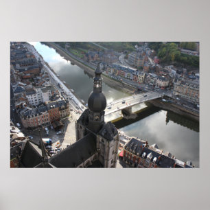 View Dinant and River Mause, Belgien Poster