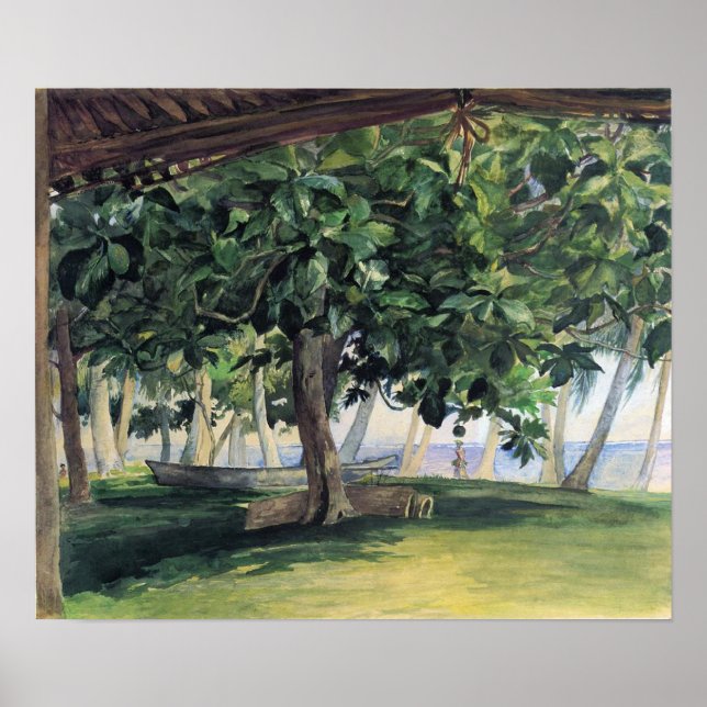 'View From Hut' - John LaFarge Print Poster (Vorne)
