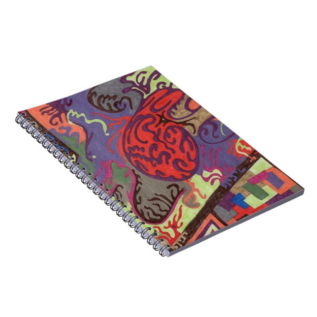 "View from Space Ship" Abstrakt Notizblock (Rechte Seite)