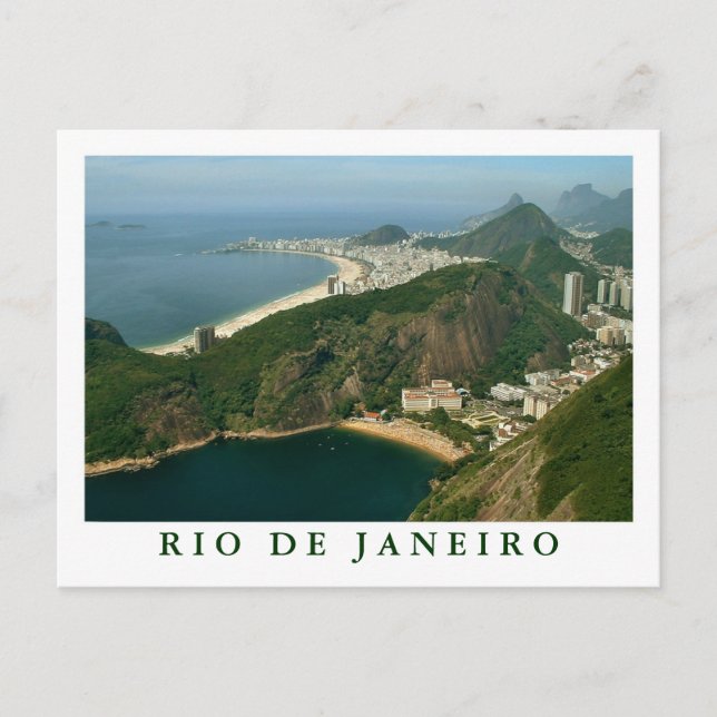 "View from Sugarloaf, Rio de Janeiro" Postkarte (Vorderseite)