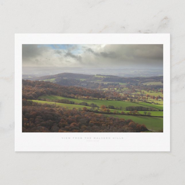 View from the Malvern Hills Postkarte (Vorderseite)