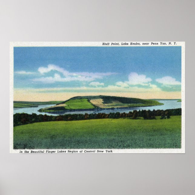 View of Bluff Point near Penn Yan Poster (Vorne)
