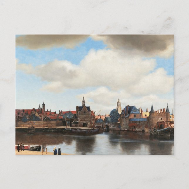 View of Delft by Johannes Vermeer Postkarte (Vorderseite)