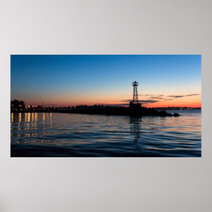 View Of Montevideo At Dawn, Uruguay Poster