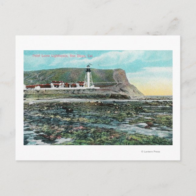 View of Point Loma LighthouseSan Diego, CA Postkarte (Vorderseite)