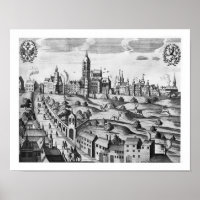 View of Prague showing the Imperial Palace and the
