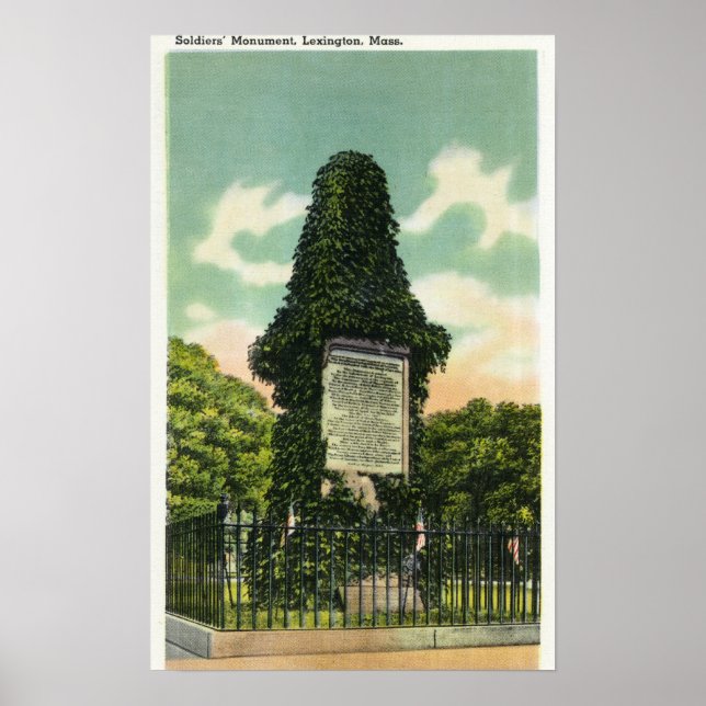 View of Soldiers' Monument Poster (Vorne)