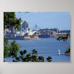 View of Sydney Harbour Poster