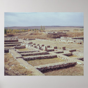 View of the archaeological site, 1450-1200 BC Poster