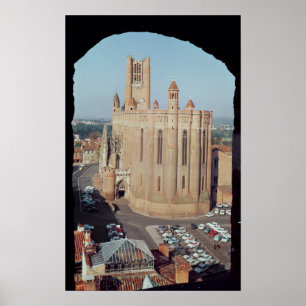 View of the Cathedral of Sainte-Cecile Poster