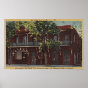 View of the Old Fallon Hotel & Theatre (1860) Poster