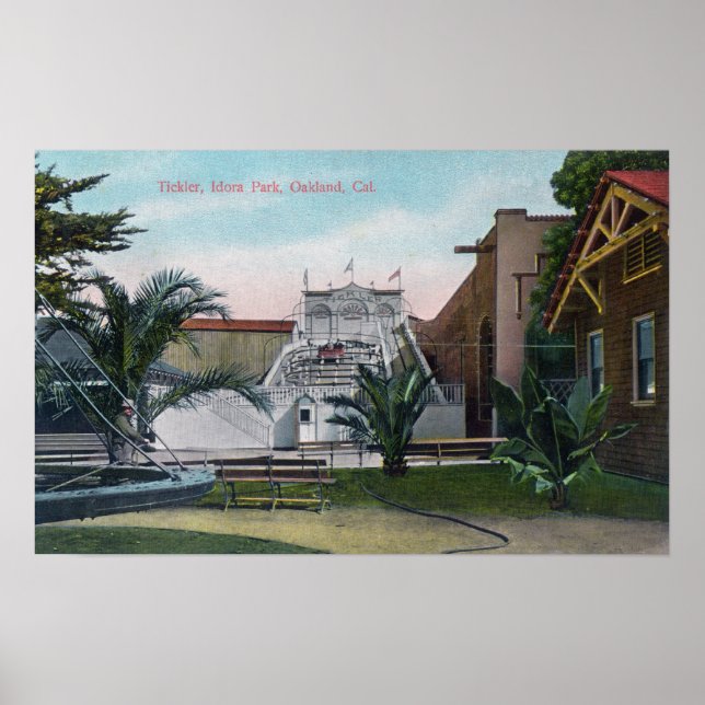 View of the Tickler Ride at Idora Park Poster (Vorne)