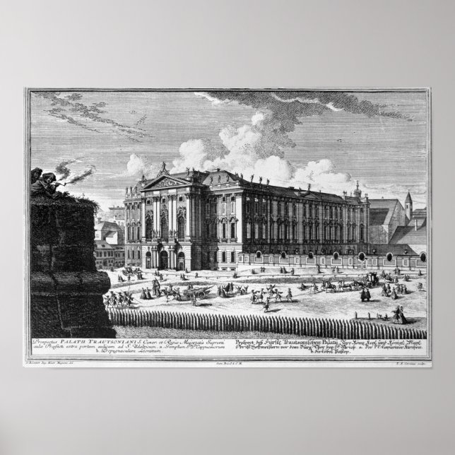 View of the Trautson Palace built for Count Poster (Vorne)