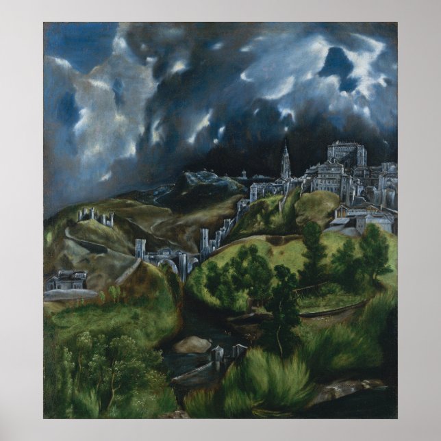 View of Toledo by El Greco Poster (Vorne)