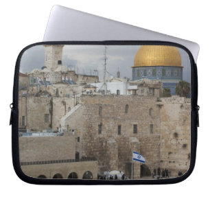 View of Western Wall Plaza, late afternoon Laptopschutzhülle