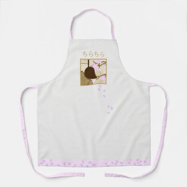Viewing Cherry Blossoms Apron Schürze (Vorderseite)