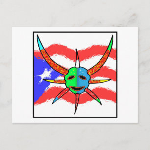 Vigante-Maske Postkarte