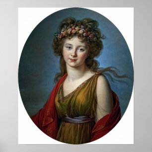 Vigée Le Brun - Gräfin Kagenek in Flora Poster