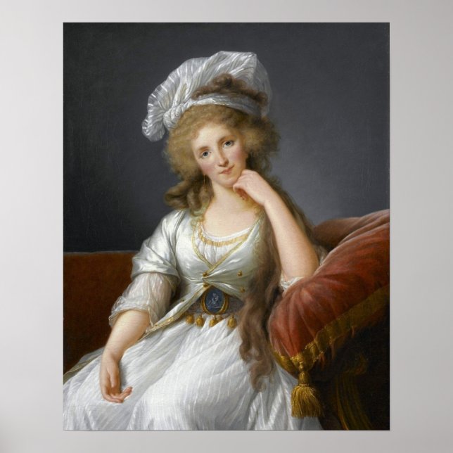Vigée Le Brun - Marie Adelaide von Bourbon Poster (Vorne)