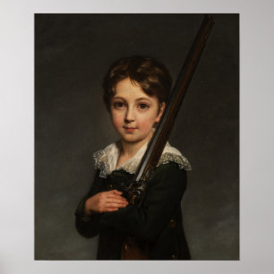Vigée Le Brun - Porträt eines jungen Jungen 1817 Poster