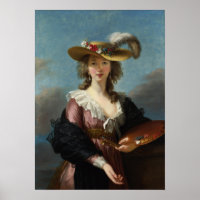 Vigée Le Brun - Selbstportrait in einem Strohhut