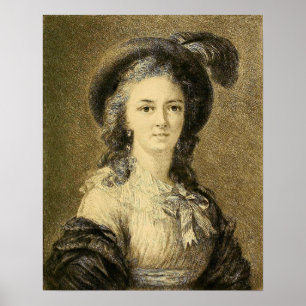 Vigée Le Brun - Skizze einer Frau Poster